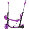 Кикборд NOVATRACK DISCO-KIDS SADDLE PRO фиолетовый 120SB.DISCOKIDS.VL9
